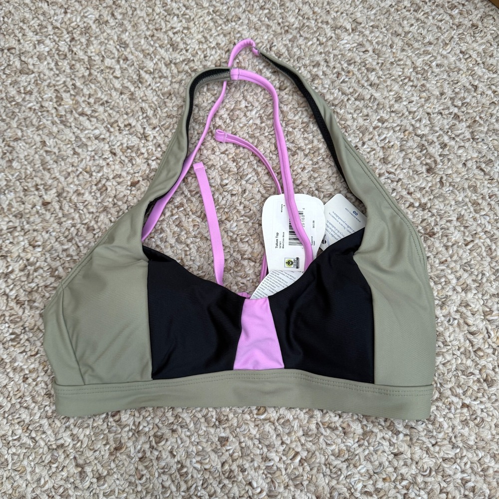 prAna Women Tulum‎ Top Small Color Block Padded MSRP$65